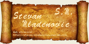 Stevan Mladenović vizit kartica